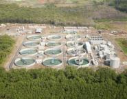 Vista de la planta de tratamiento de aguas residuales