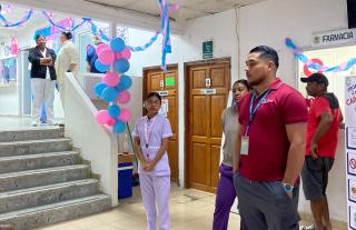 Centro de Salud de Paraíso Ancón prevención ante posible sismo 