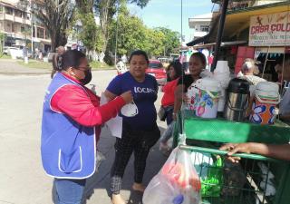 Equipo de Promoción en Colón entregan insumos y reiteran medidas de bioseguridad contra el Covid-19