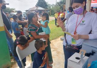 Gira de salud en la comunidad Alto de Pacora 