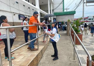 Volanteo contra productos falsificados en Chiriquí