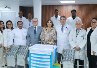 Hospital San Miguel Arcángel recibe donación del Despacho de la Primera Dama de la República