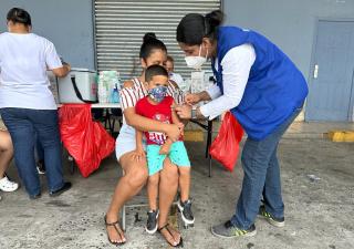 Informe de vacunación de fin de semana en Panamá Oeste.