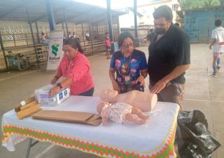 Seminario taller de Primeros Auxilios es dictado a profesores en áreas de difícil acceso