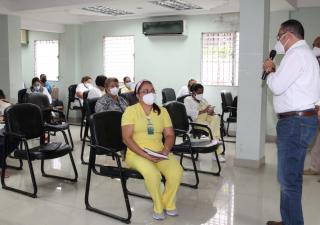 En Herrera, personal de Salud se prepara en materia de gestión de riesgo.