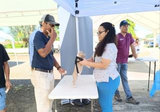 Jornada de vacunación a mascotas en el Empalme Changuinola