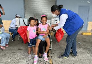 Informe de Vacunación durante el fin de semana en Panamá Oeste