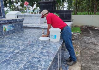 Control de Vectores inspecciona cementerios en Los Santos 