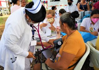 Despacho de la Primera Dama y Minsa en campaña de servicios en Chiriquí