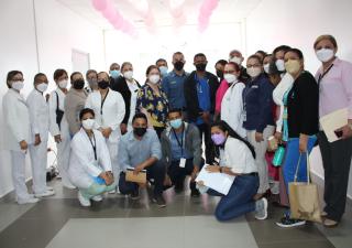 Equipo de Veraguas visita la Sala Oncologica del Hospital Anita Moreno de Los Santos 