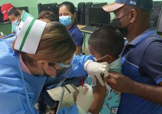Vacúnate en tu Barrio, comunidad y centro educativo en Coclé