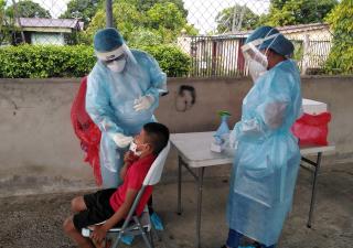 Busqueda activa de casos en el corregimiento El Empalme en Bocas del Toro