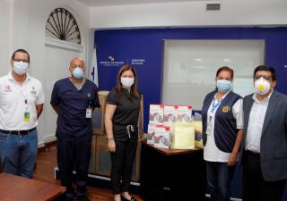 Insumos donados para combatir el COVID-19