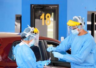 Panamá registra más de 4 mil hisopados en auto rápido