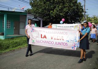 Cierre de campaña contra el Cáncer en Panamá Oeste.