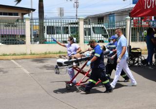 Herrera y Los Santos realizan simulacro de atención de emergencias en salud