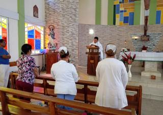 Inician actos de conmemoración del  mes de la Cinta Rosada en Bocas del Toro