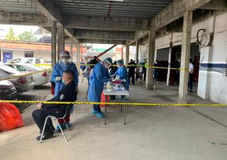 Bocas realiza toma de muestras a la Policía Nacional