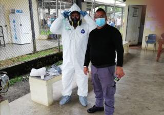 Realizan trabajos de nebulización en Centro penitenciario de Changuinola