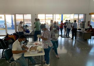 Realizan hisopado a personal de aeropuerto en Bocas del Toro