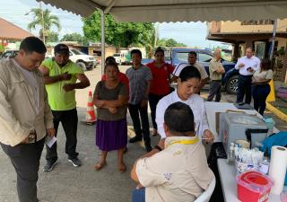 Minsa aplica vacuna contra la influenza en el municipio de Changuinola