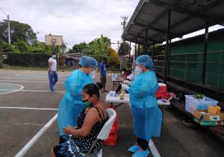 Realizan hisopados en Finca # 66 en Bocas del Toro