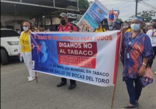 Bocas del Toro celebra el Día Mundial sin Tabaco