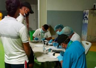 Instalan puesto de hisopado en puente binacional, Bocas del Toro 
