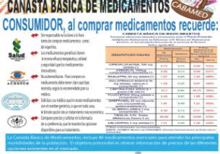 Autoridades de Salud y ACODECO lanzan en conjunto Canasta Básica de Medicamentos