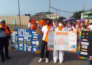 Caminata en el Día Mundial de la Obesidad en Curundú 