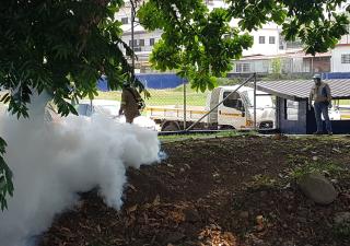 Nebulizaciones en San Miguelito.