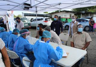 Realizan hisopado a conductores de Chepo