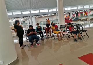Equipos de enfermería mantienen Puestos de vacunación en centros comerciales de Chiriquí