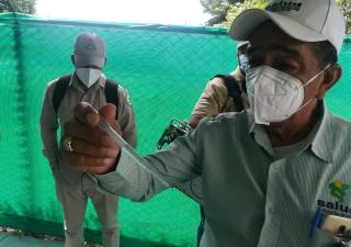 Nebulizan comunidades con positividad de dengue en Chiriquí