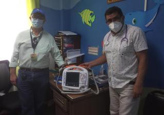 Entregan equipo desfibrilador en Tolé