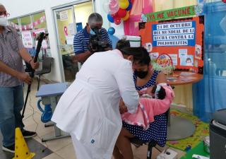 Refuerzan campaña de vacunación contra la Poliomielitis