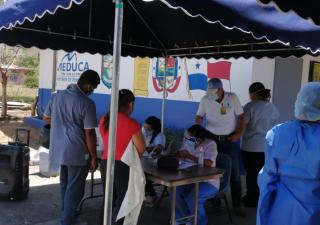 Realizan hisopados en Los Algarrobos de Dolega