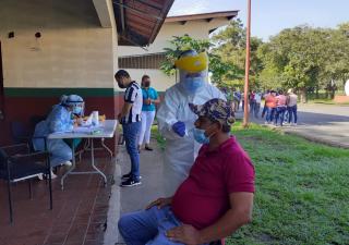 Realizan hisopado a personal de Centro de acopio en Chiriquí