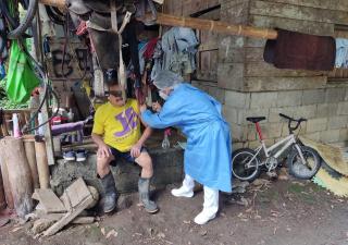 Comunidades de difícil acceso en circuitos 4-5 y 4-6 reciben vacuna