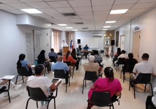 Realizan reunión sobre gestión de riesgos en Los Santos 