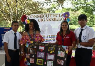 Jóvenes de Gualaca en Chiriquí participan en feria de salud