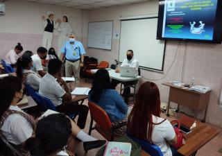 Minsa Chiriquí instruye a estudiantes de Divalá