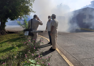Regional de Chiriquí realiza nebulización en la sede del IMA