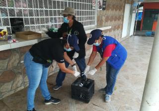 Verifican el cumplimiento de las medidas sanitarias