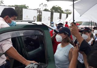 Primera Dama recorre auto exprés en Coclé