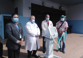 Colón recibe ventiladores