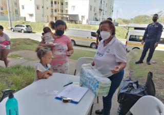 Equipo de salud en Alto de Los Lagos en jornada de Promoción de Salud y Nutrición