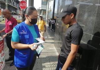 Promoción de la salud en Colón sale a la calle para prevenir el tabaquismo
