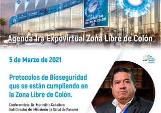 Colón realizó conferencia virtual sobre protocolos aplicables a la Zona Libre