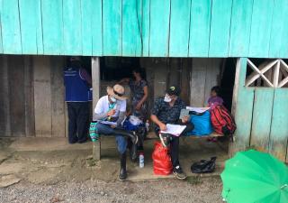 Realizan muestra de hisopados en Visita, Comarca Ngäbe 